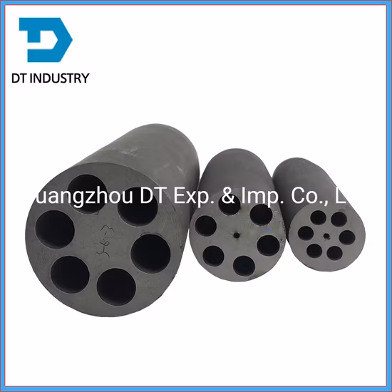 Графитовая форма высокой плотности с шестью отверстиями для шестигранных латунных стержней